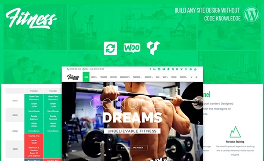 Fitness WordPress Theme